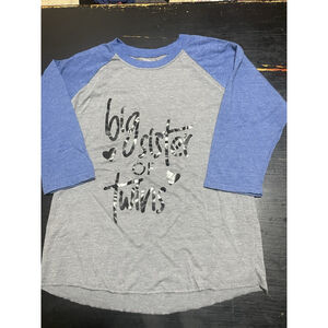Girls Big Sister Of Twins T Shirt